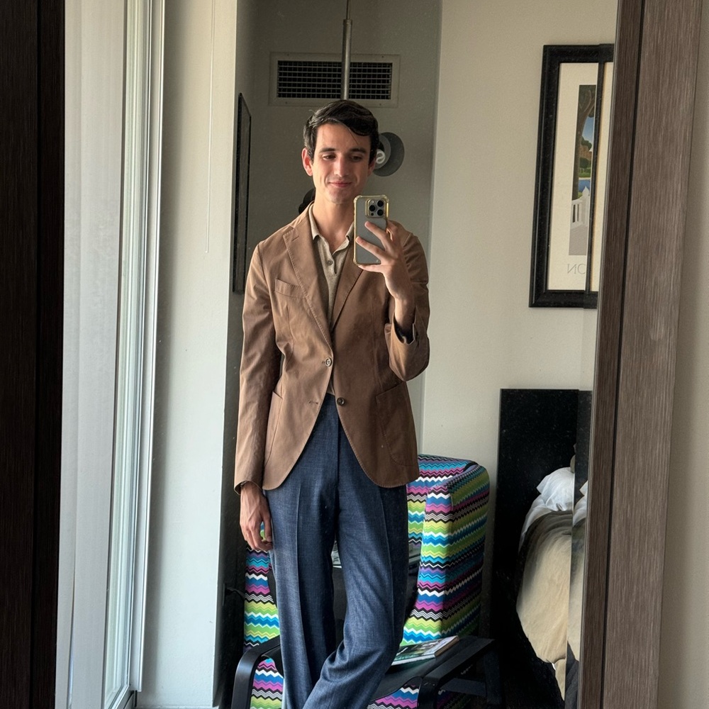 Eleventy Hand Cut Blazer with Zegna Fabric 36R